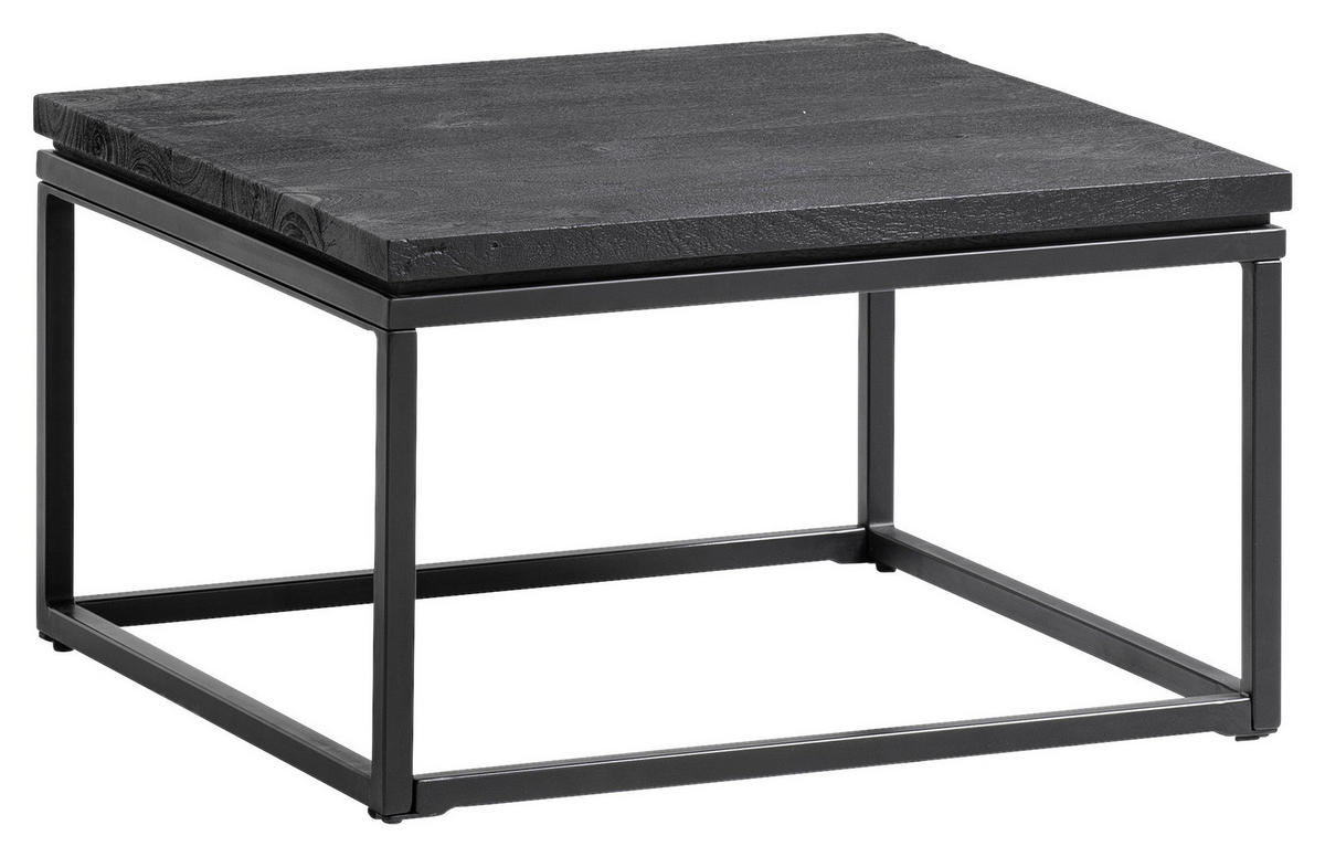 SOFFBORD i trä 60/60/35 cm  - svart, Design, metall/trä (60/60/35cm) - Livetastic