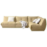 ECKSOFA in Lederlook Beige  - Beige, Trend, Textil (315/210cm) - Livetastic