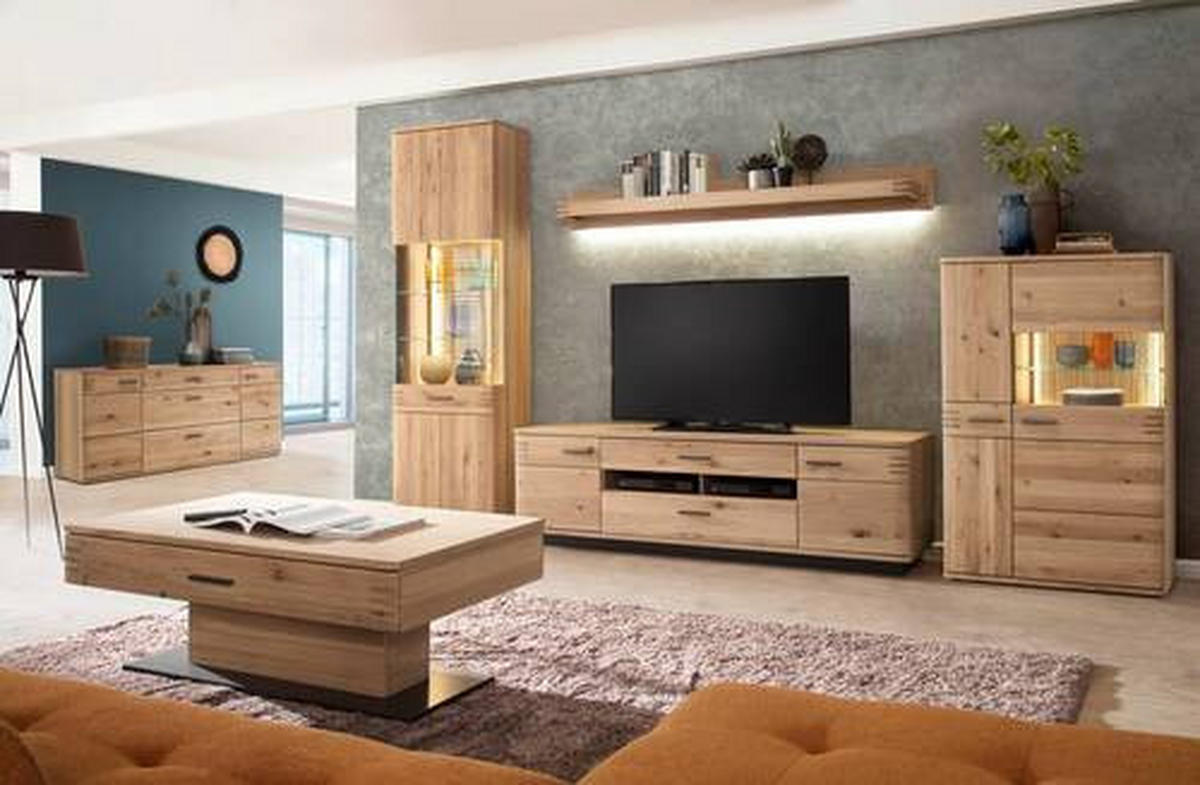 WANDBOARD in 180/20/25 cm Eichefarben  - Eichefarben, Design, Holz/Holzwerkstoff (180/20/25cm) - Livetastic