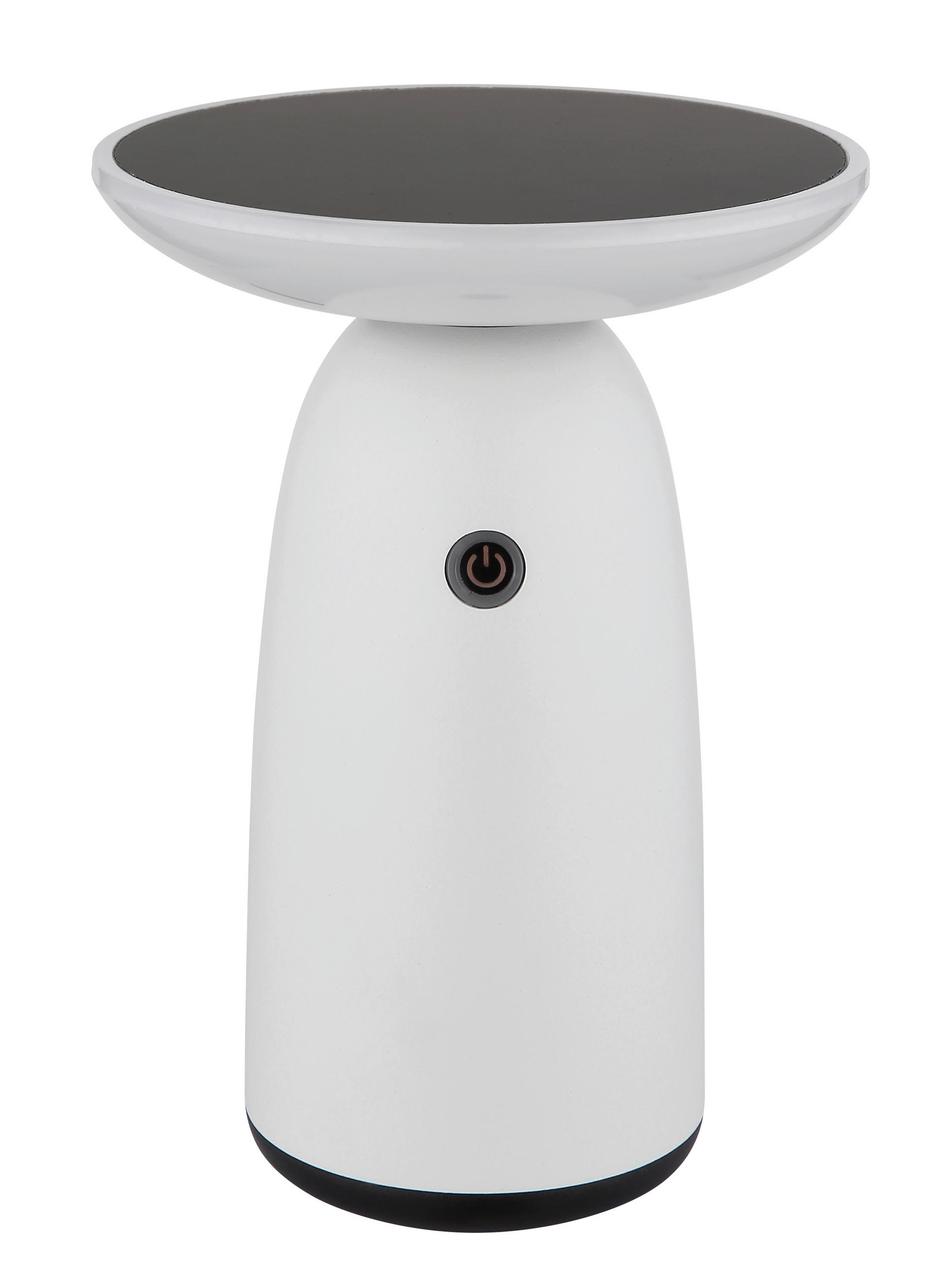 SOLARLEUCHTE  - Opal/Schwarz, Design, Kunststoff/Metall (16/22,5cm) - Globo