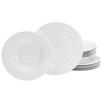 TAFELSERVICE Weiß Barcelona 12-teilig  - Weiß, Basics, Keramik - Creatable