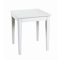 BEISTELLTISCH 45/45/51 cm massiv Weiß quadratisch  - Weiß, Trend, Holz/Holzwerkstoff (45/45/51cm)