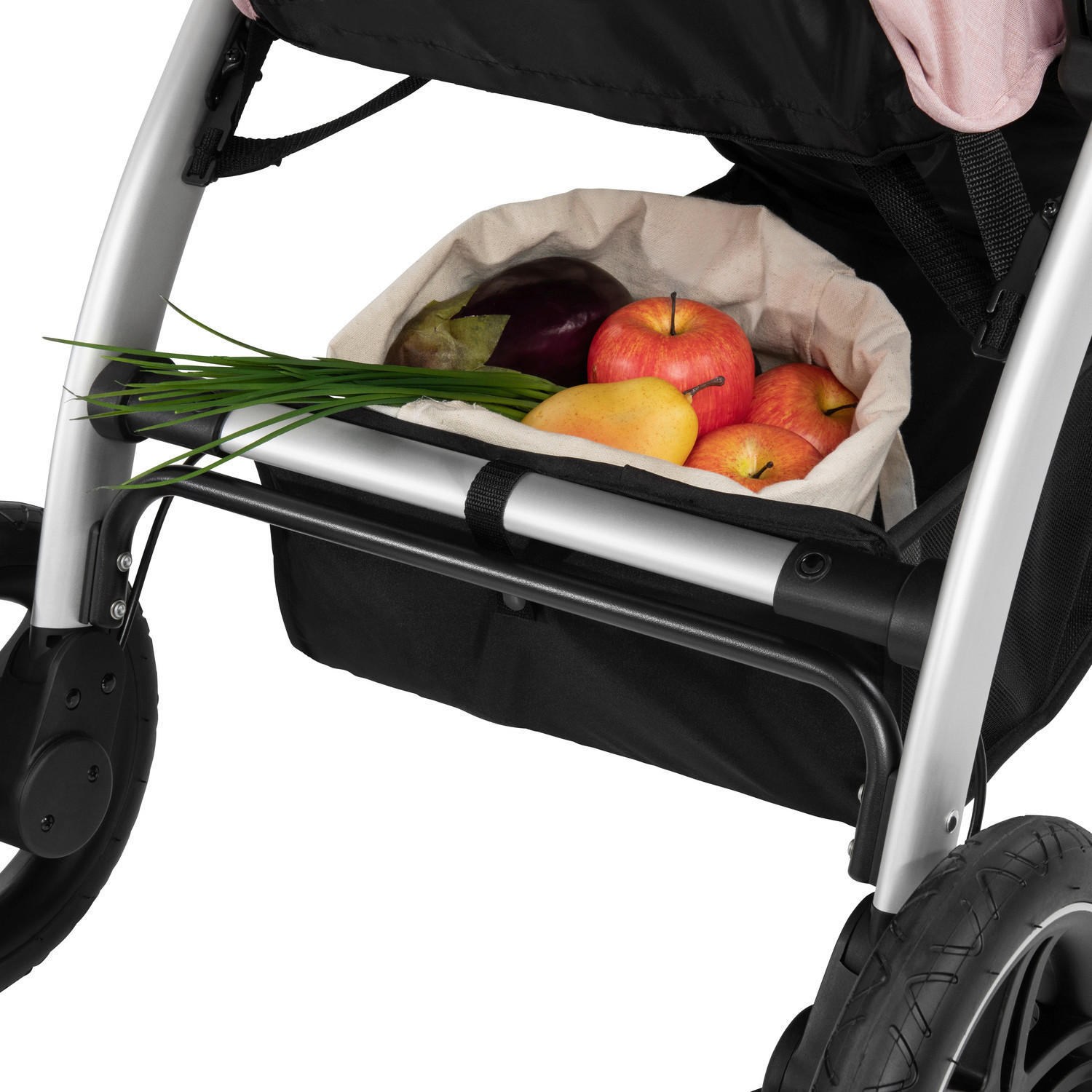 BUGGY  Uptown  Rosa  - Schwarz/Rosa, Basics, Textil/Metall (60/106/95cm) - Hauck