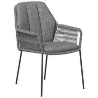 GARTENSTUHL Metall, Textil Grau  - Anthrazit/Grau, Basics, Textil/Metall (60/88/70cm) - Tierra Outdoor