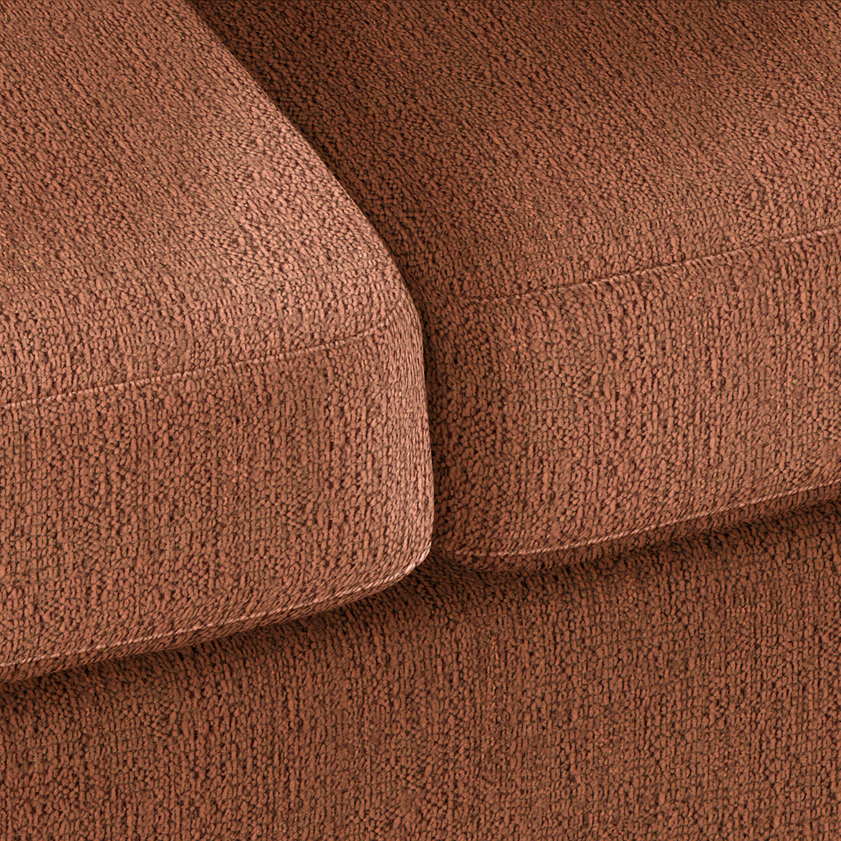 3-SITS SOFFA i chenille kopparfärgad  - naturfärgad/kopparfärgad, trä/textil (216/70-85/95cm) - MID.YOU