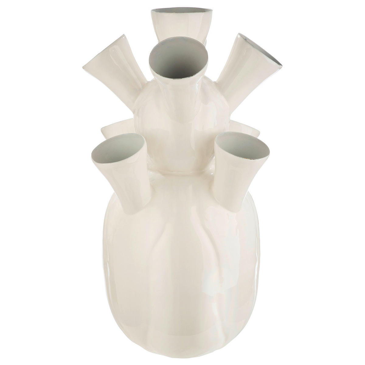 BODENVASE  - Weiss, Basics, Metall (28,5/49cm)