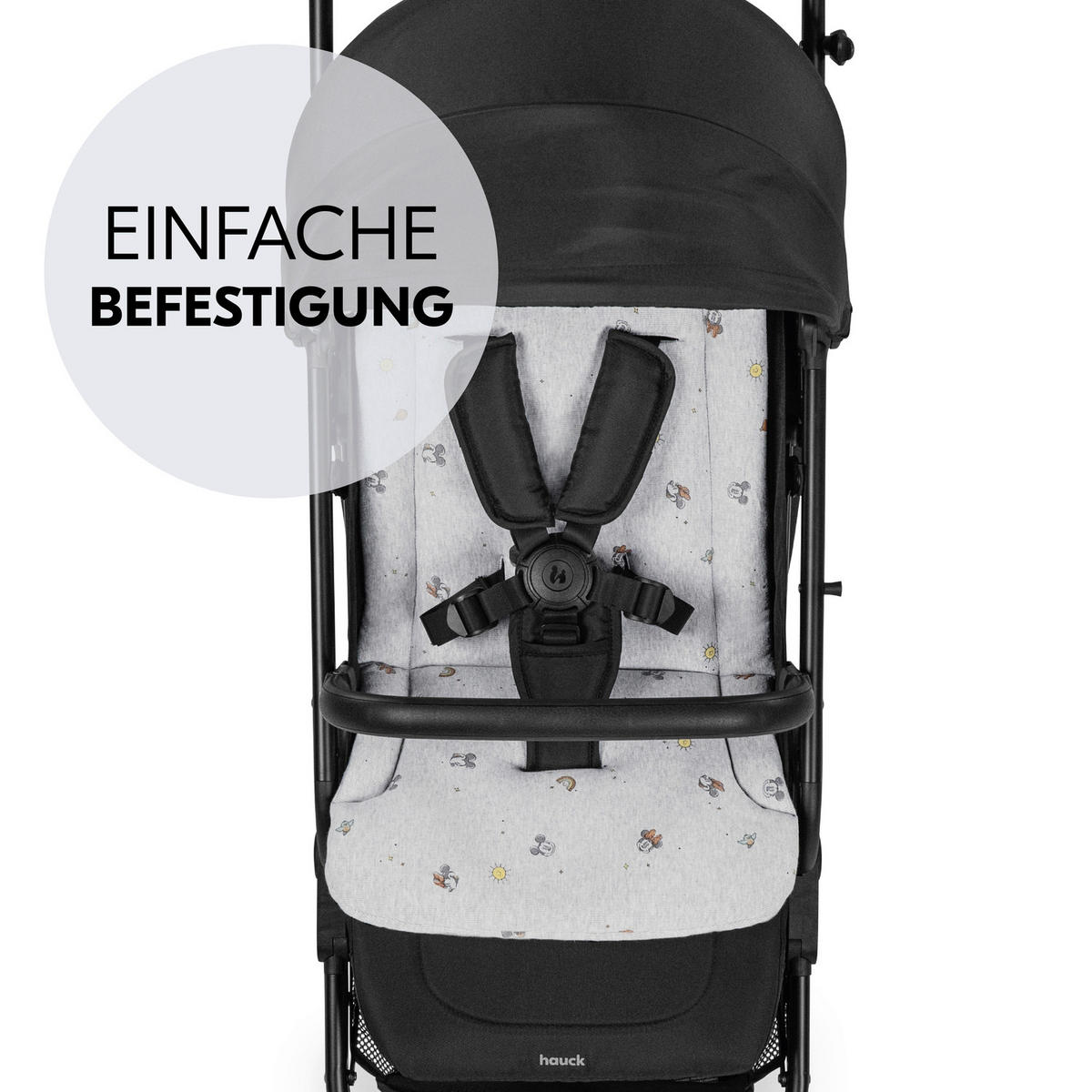 KINDERWAGENEINLAGE Pushchair Seat Liner  - Hellgrau, Basics, Kunststoff/Textil (70/37/3cm) - Hauck