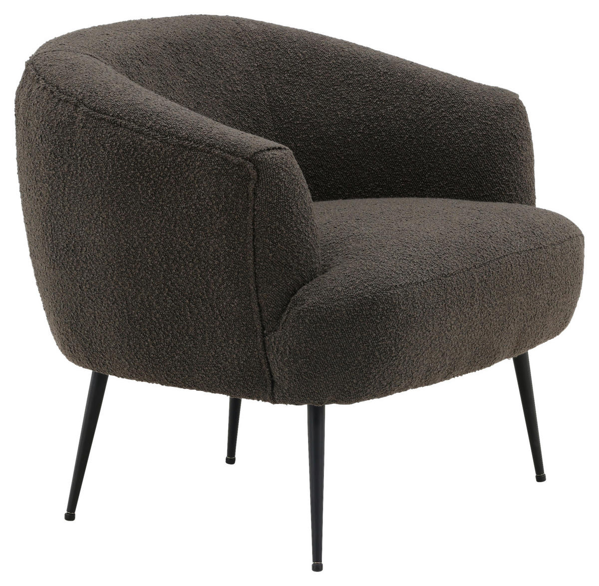SESSEL in Schwarz  - Schwarz, Design, Textil/Metall (70/68,5/79cm) - Livetastic