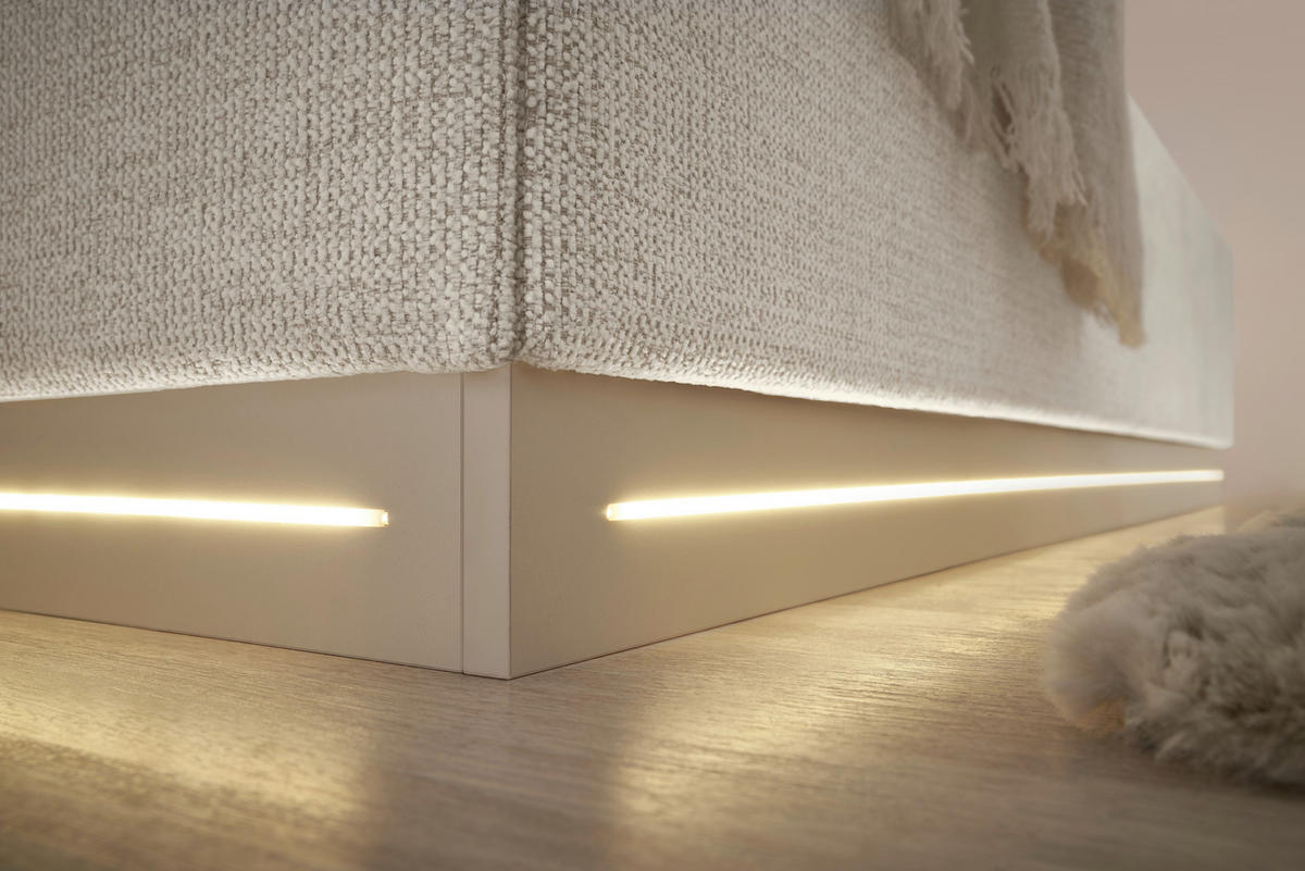 FAMILIENPOLSTERBETT 240/200 cm, Beige  - Sandfarben/Beige, KONVENTIONELL, Holz/Holzwerkstoff (240/200cm) - SetOne by Musterring