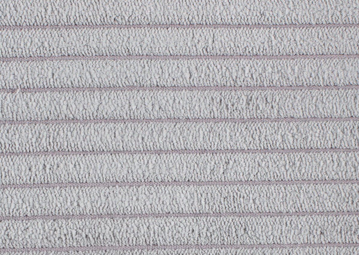 ECKSOFA in Cord Hellgrau  - Edelstahlfarben/Hellgrau, Konventionell, Textil/Metall (248/200cm) - Beldomo System