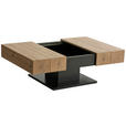 COUCHTISCH in Holzwerkstoff 80/80/40 cm  - Eichefarben/Schwarz, Design, Holzwerkstoff (80/80/40cm) - Carryhome