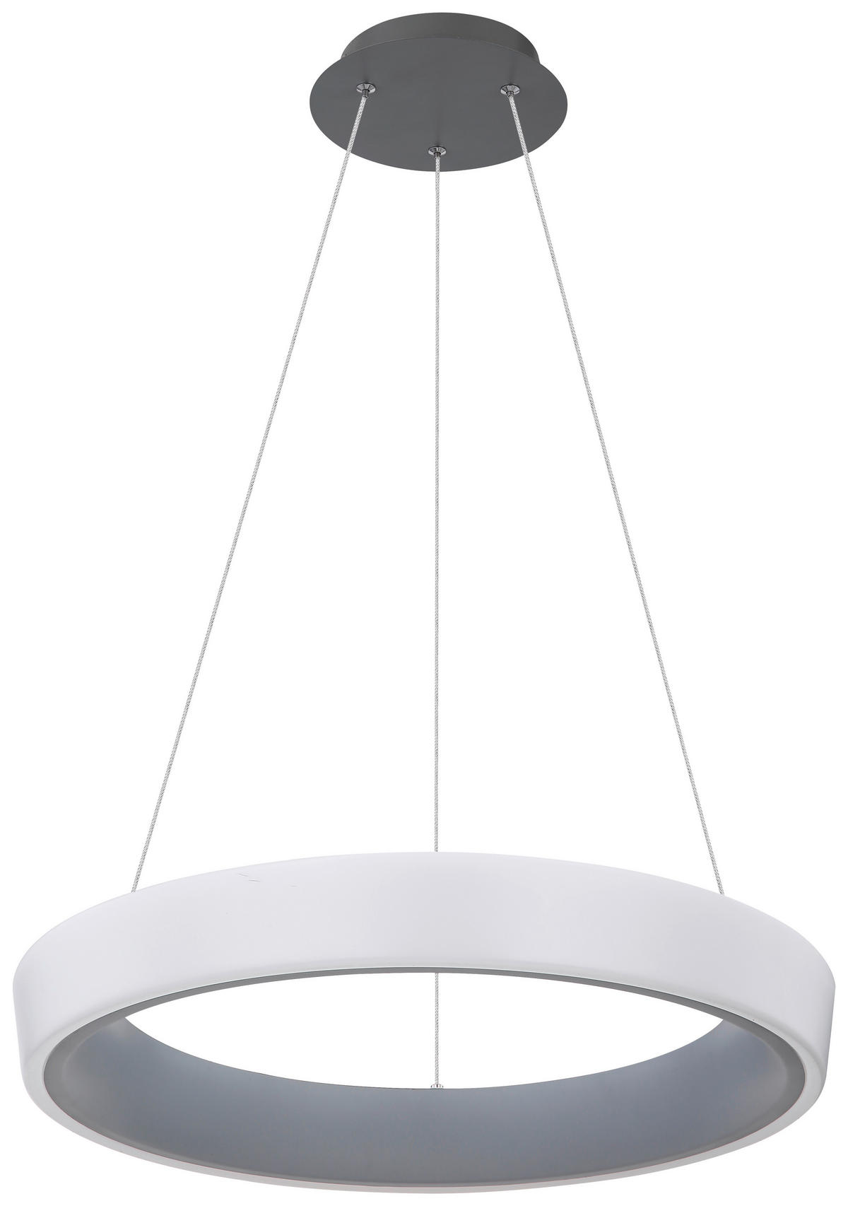 LUSTRĂ LED 50/120 cm  - opal/antracit, Basics, plastic/metal (50/120cm) - Globo