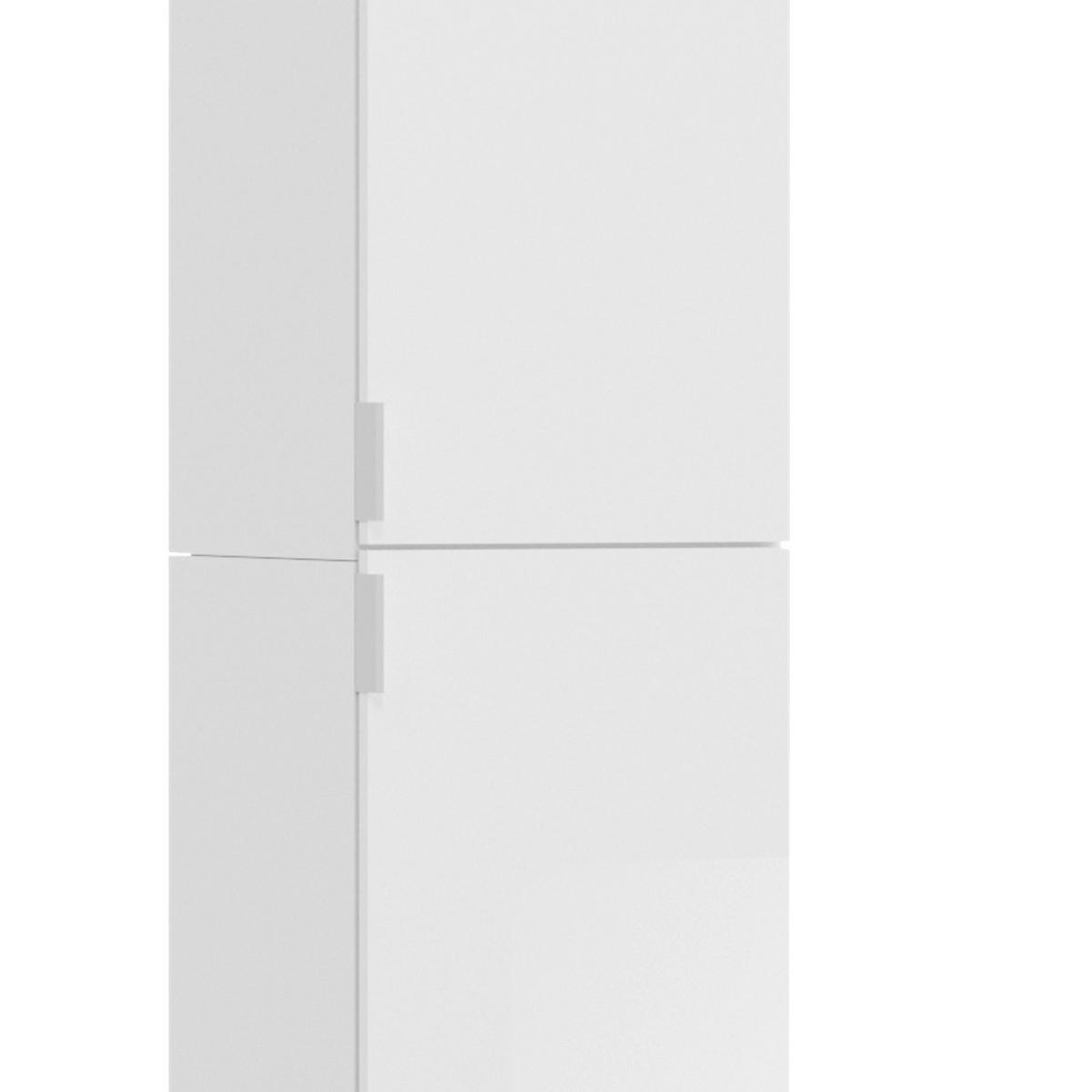 VÍCEÚČELOVÁ SKŘÍŇ, bílá, 32,5/193/37 cm - bílá/černá, Moderní, kov/kompozitní dřevo (32,5/193/37cm) - MID.YOU