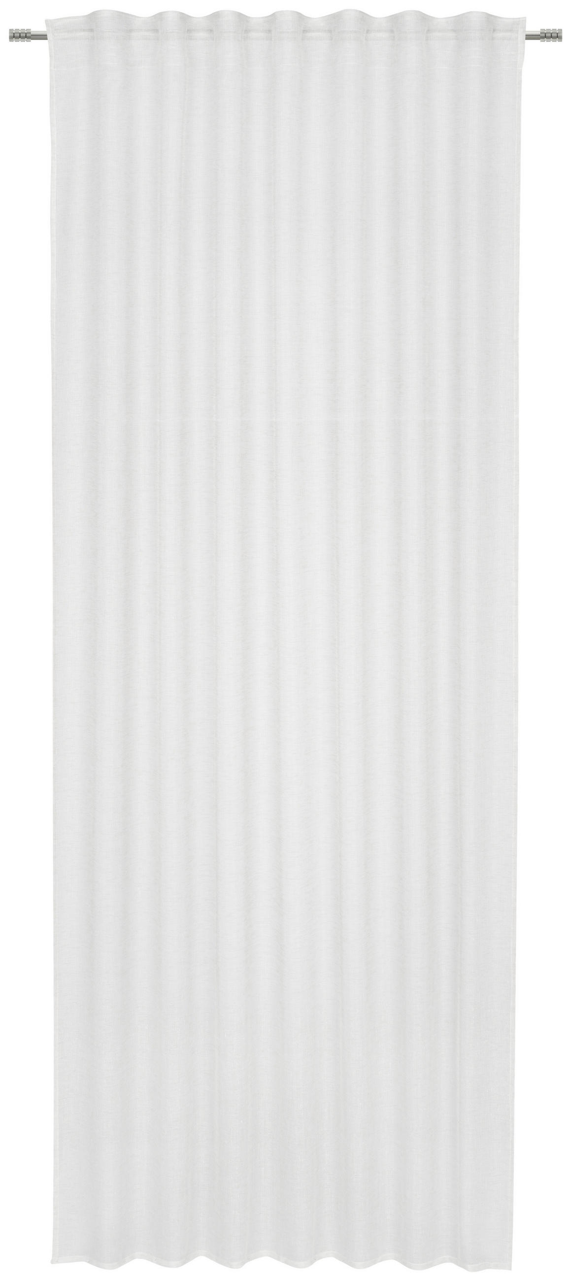 KONČANA ZAVESA  prosojno   140/245 cm  - bela, Basics, tekstil (140/245cm) - Esposa