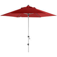 SONNENSCHIRM 280 cm Bordeaux  - Bordeaux/Silberfarben, Basics, Textil/Metall (280/280cm) - Doppler