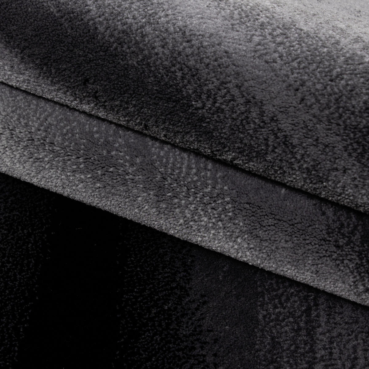 WEBTEPPICH 80/150 cm Miami Schwarz  - Schwarz, Trend, Textil (80/150cm) - Novel