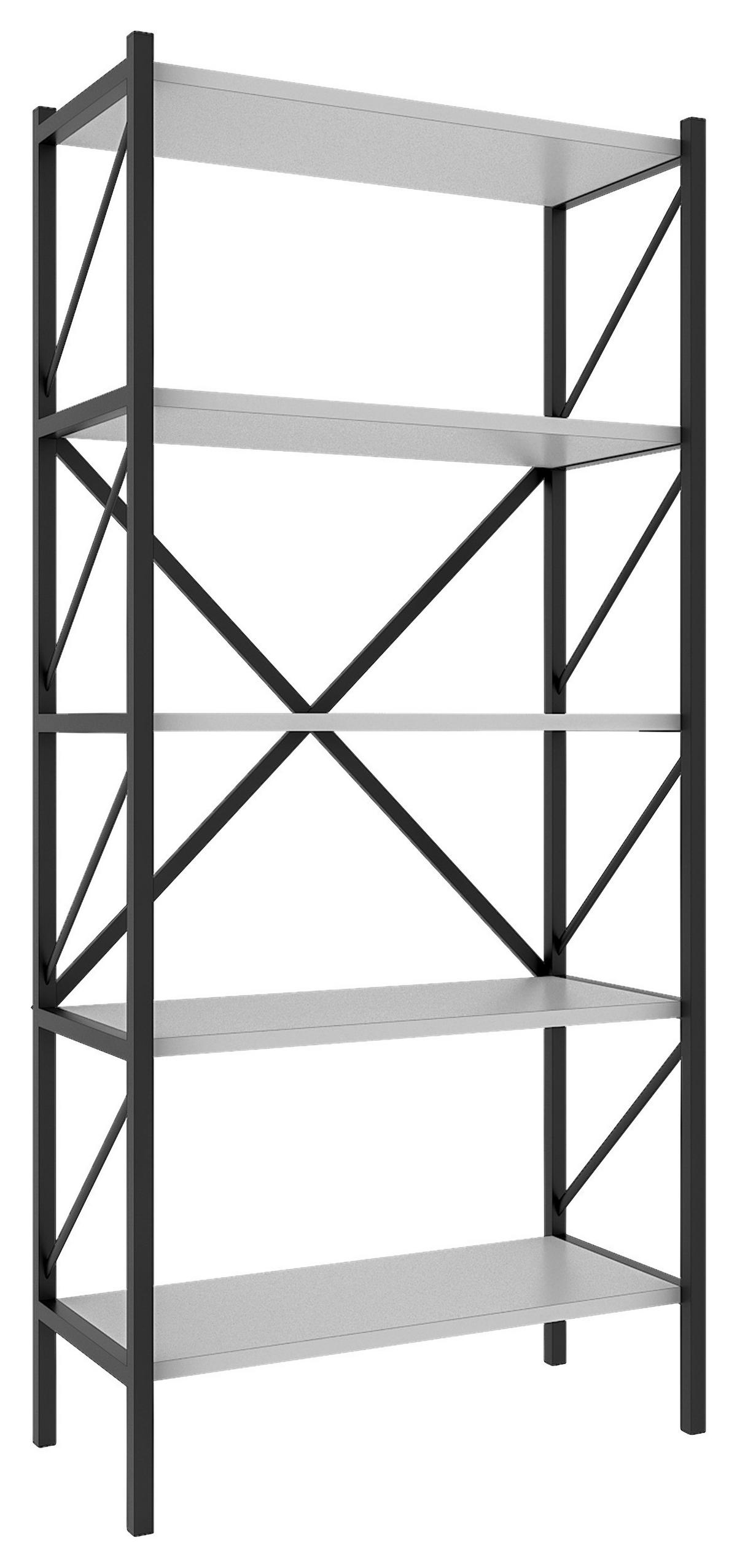 REGAL  66/160/34 cm Weiss  - Weiss, Modern, Holzwerkstoff (66/160/34cm) - MID.YOU