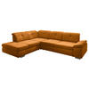 ECKSOFA  in Mikrofaser Currygelb  260/312 cm  - Chromfarben/Currygelb, Design, Textil/Metall (260/312cm) - Beldomo Style