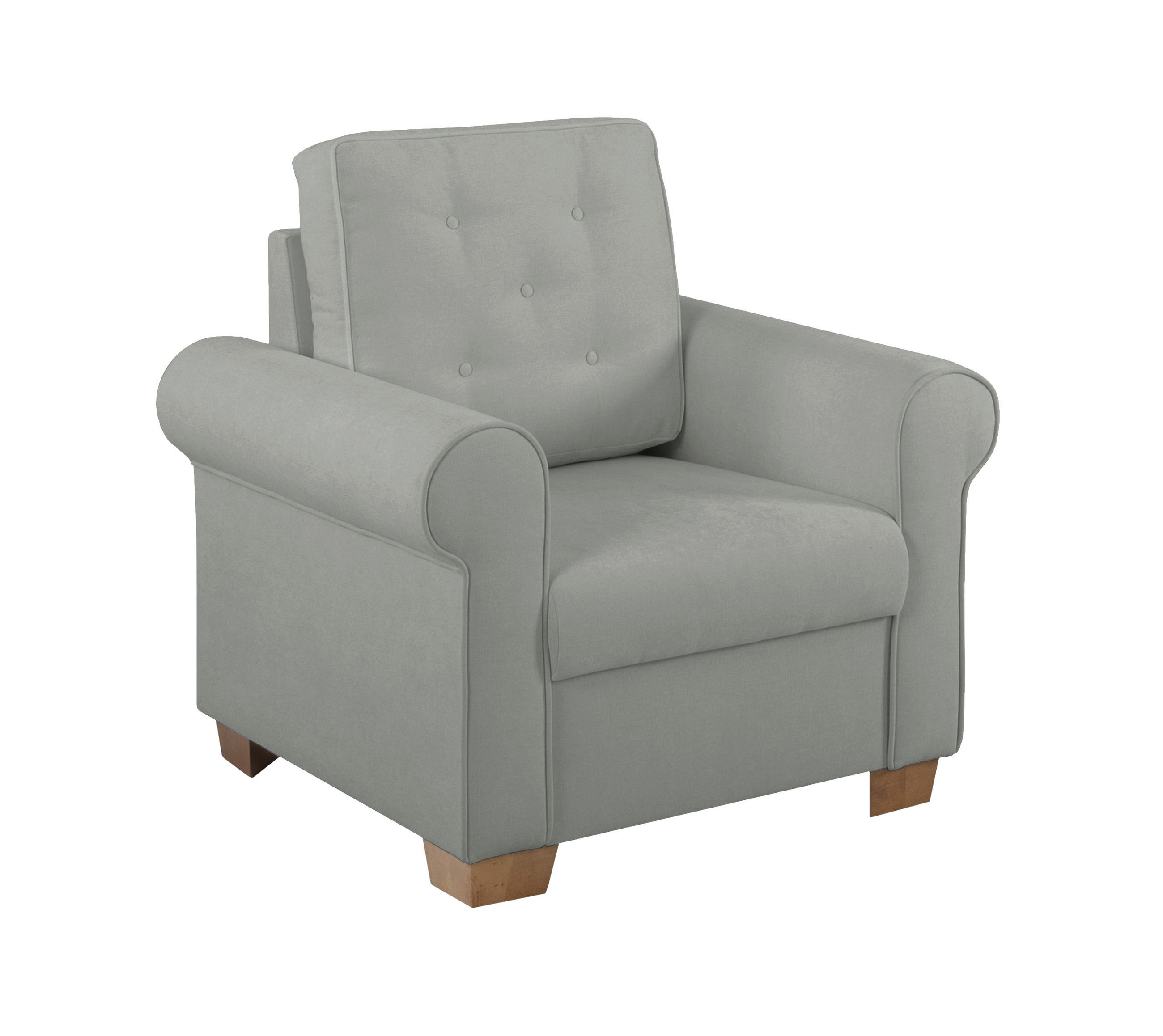 SESSEL in Dunkelgrau - Dunkelgrau/Buchefarben, Design, Holz/Textil (93/89/82cm) - MID.YOU