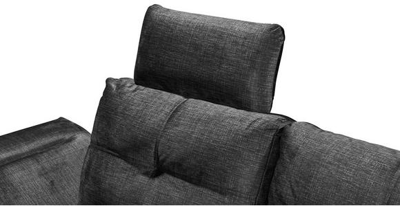 ECKSOFA in Mikrovelours Schwarz - Schwarz, KONVENTIONELL, Kunststoff/Textil (275/170cm) - Carryhome