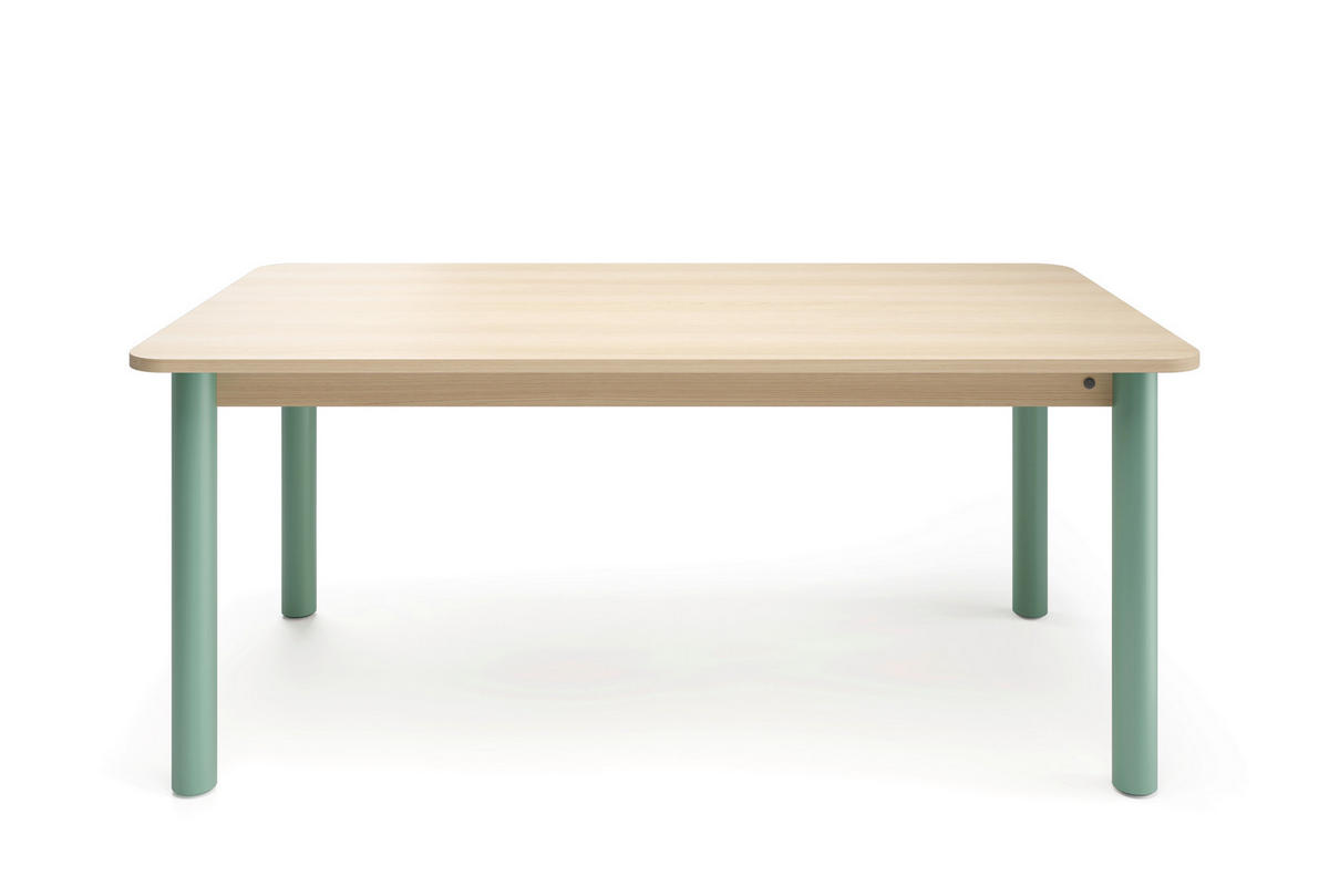 ESSTISCH in Metall, Holzwerkstoff 180/100/76 cm   - Hellbraun/Salbeigrün, Natur, Holzwerkstoff/Metall (180/100/76cm) - Tom Tailor