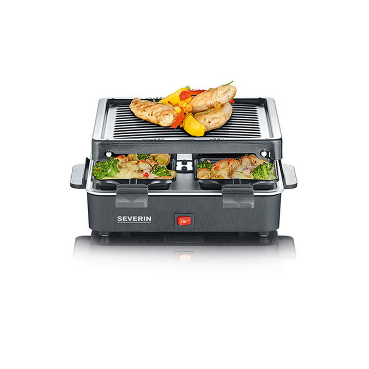 RACLETTE-GRILL  - Schwarz, Basics, Kunststoff (26/40/12,2cm) - Severin