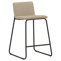 BARHOCKER-SET Schwarz, Beige Stahl  - Beige/Schwarz, Design, Textil/Metall (41/84/50cm) - Livetastic