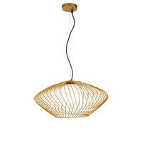 STROPNÍ ZÁVĚSNÉ SVÍTIDLO, 52/24 cm  - bílá/barvy zlata, Trend, kov/sklo (52/24cm) - MAYTONI
