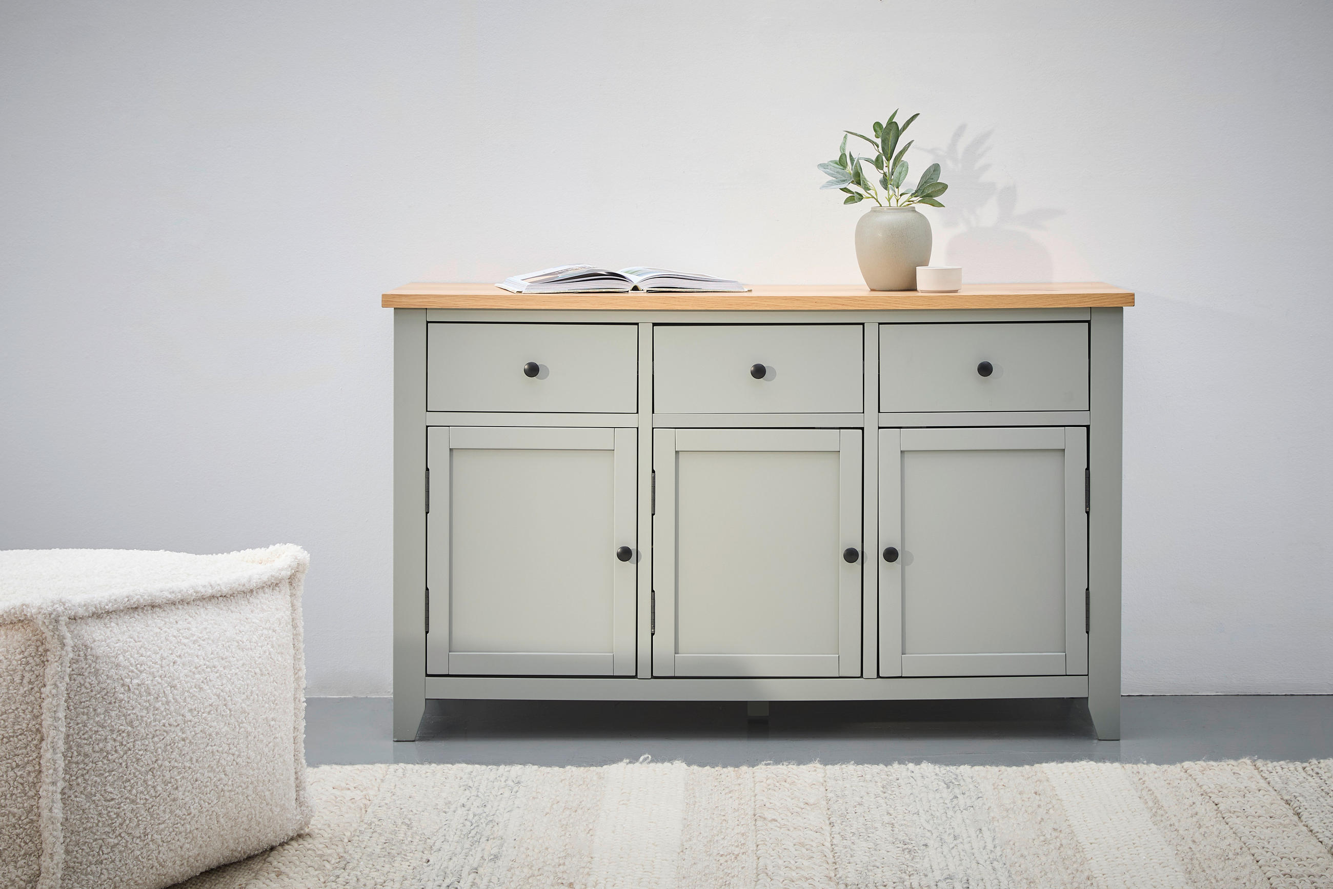 SIDEBOARD 139/83/42 cm  in Grau, Naturfarben  - Silberfarben/Naturfarben, LIFESTYLE, Holz/Holzwerkstoff (139/83/42cm) - MID.YOU