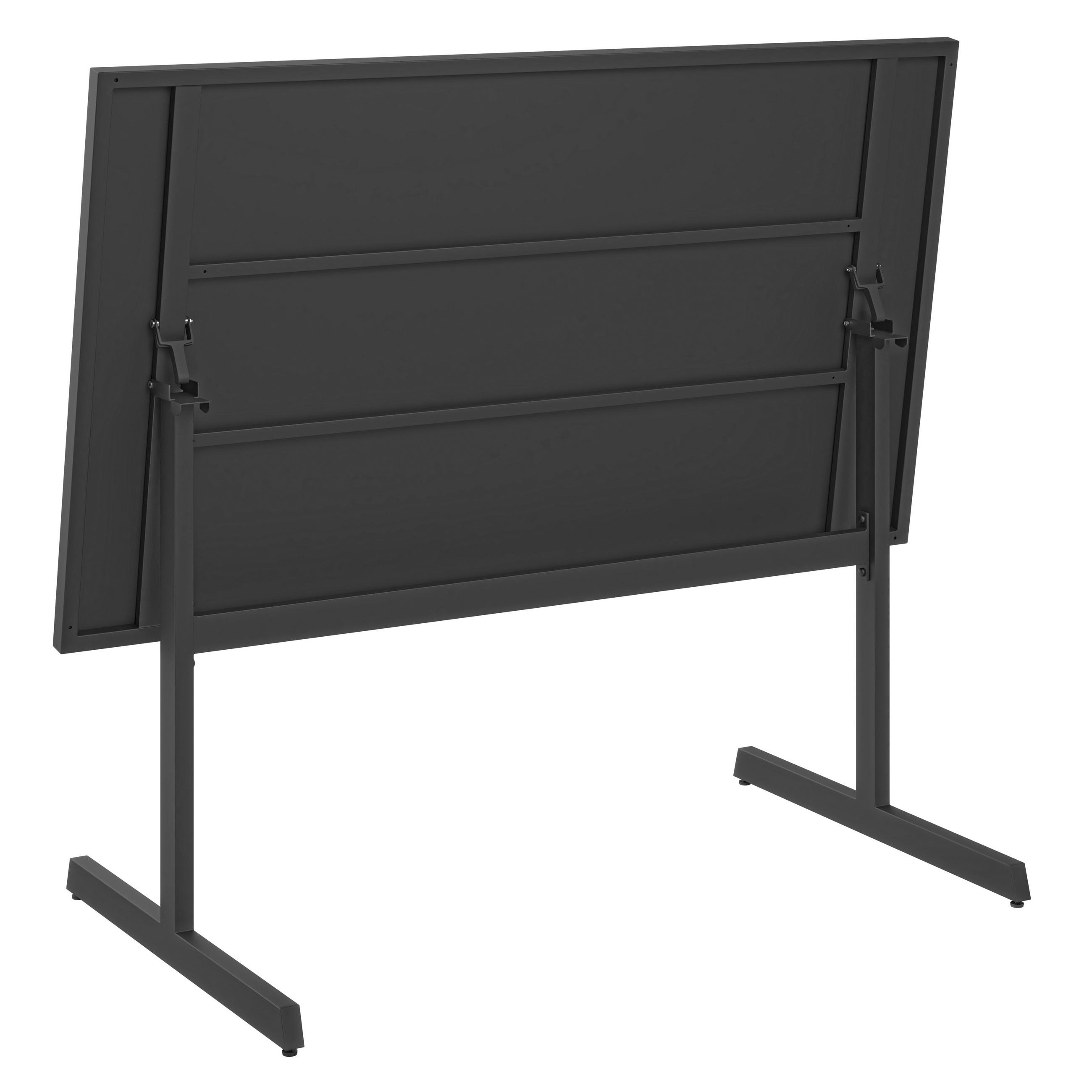 Thumbnail - Ambia Garden Gartentisch, Anthrazit, Metall, rechteckig, Flachrohr, 80x74x140 cm, platzsparend, Gartenmöbel, Gartentisch...