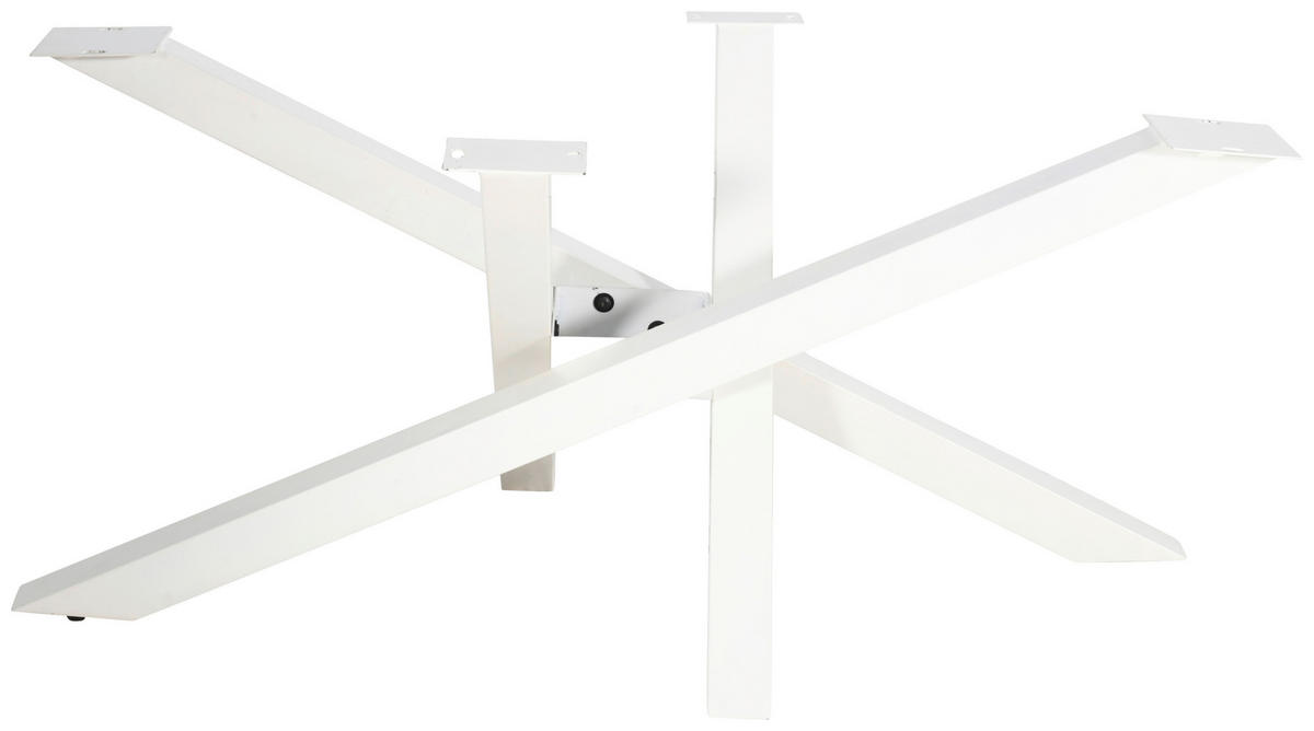 TISCHGESTELL Creme  - Creme, Design, Metall (160/70/72cm) - Landscape