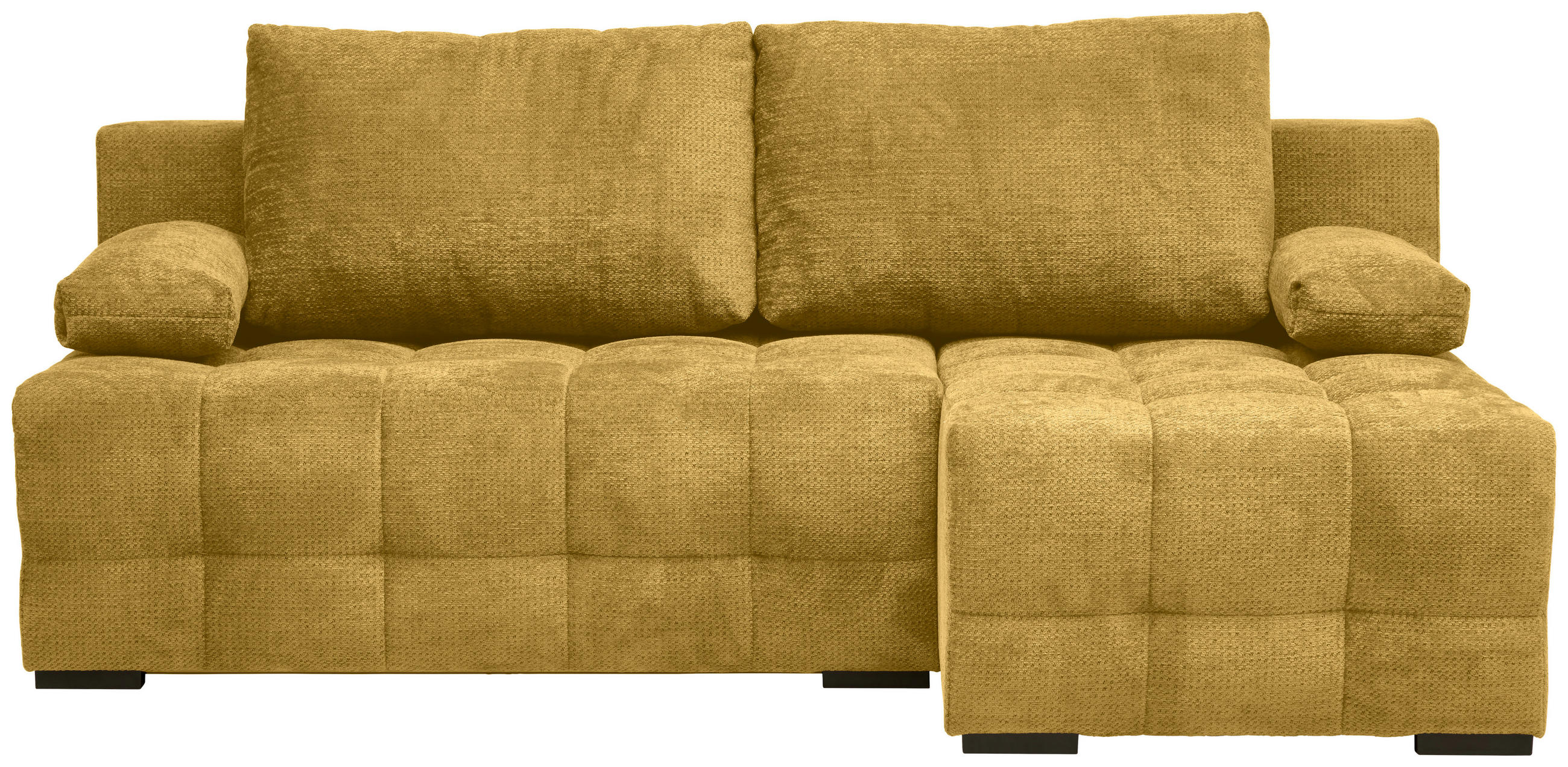ROHOVÁ SEDACIA SÚPRAVA, textil, horčicovožltá - čierna/horčicovožltá, Modern, textil/plast (204/145cm) - Hom`in