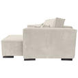 ECKSOFA Creme Cord  - Creme/Braun, KONVENTIONELL, Holz/Textil (230/190cm) - Carryhome
