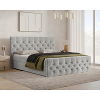 BOXBETT 140/200 cm  in Grau  - Schwarz/Grau, MODERN, Holz/Kunststoff (140/200cm) - MID.YOU