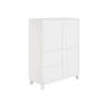 HIGHBOARD Olli Highboard 2T2S  in  - Weiß, Basics, Holzwerkstoff (94,8/119,7/40,1cm) - Paidi