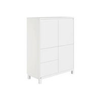 HIGHBOARD Olli Highboard 2T2S  in  - Weiß, Basics, Holzwerkstoff (94,8/119,7/40,1cm) - Paidi