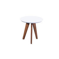 KLUB STOČIĆ 50/50/50 cm  bela, boja bukve  - boja bukve/bela, Dizajnerski, drvo/pločasti materijal (50/50/50cm) - Xora
