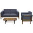 GARTENSET 13-teilig - Anthrazit/Akaziefarben, LIFESTYLE, Holz/Textil (63/63/30/81/81/60/105-182cm) - Ambia Garden GARTENSET 13-teilig - Anthrazit/Akaziefarben, LIFESTYLE, Holz/Textil (63/63/30/81/81/60/105-182cm) - Ambia Garden