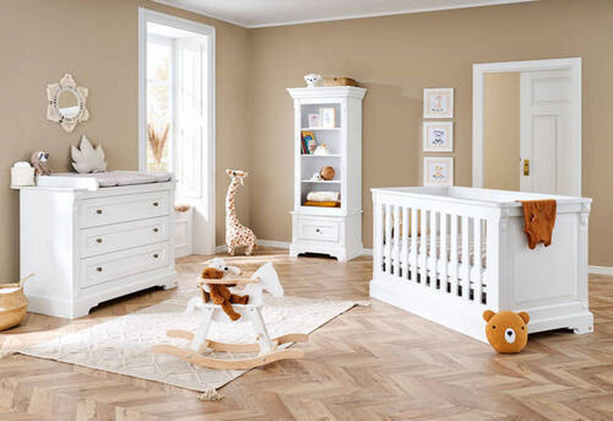 WICKELKOMMODE PINOLINO EMILIA 119/101/78 bzw 58 cm  - Anthrazit/Weiß, Trend, Holzwerkstoff/Metall (119/101/78 bzw 58cm) - Pinolino