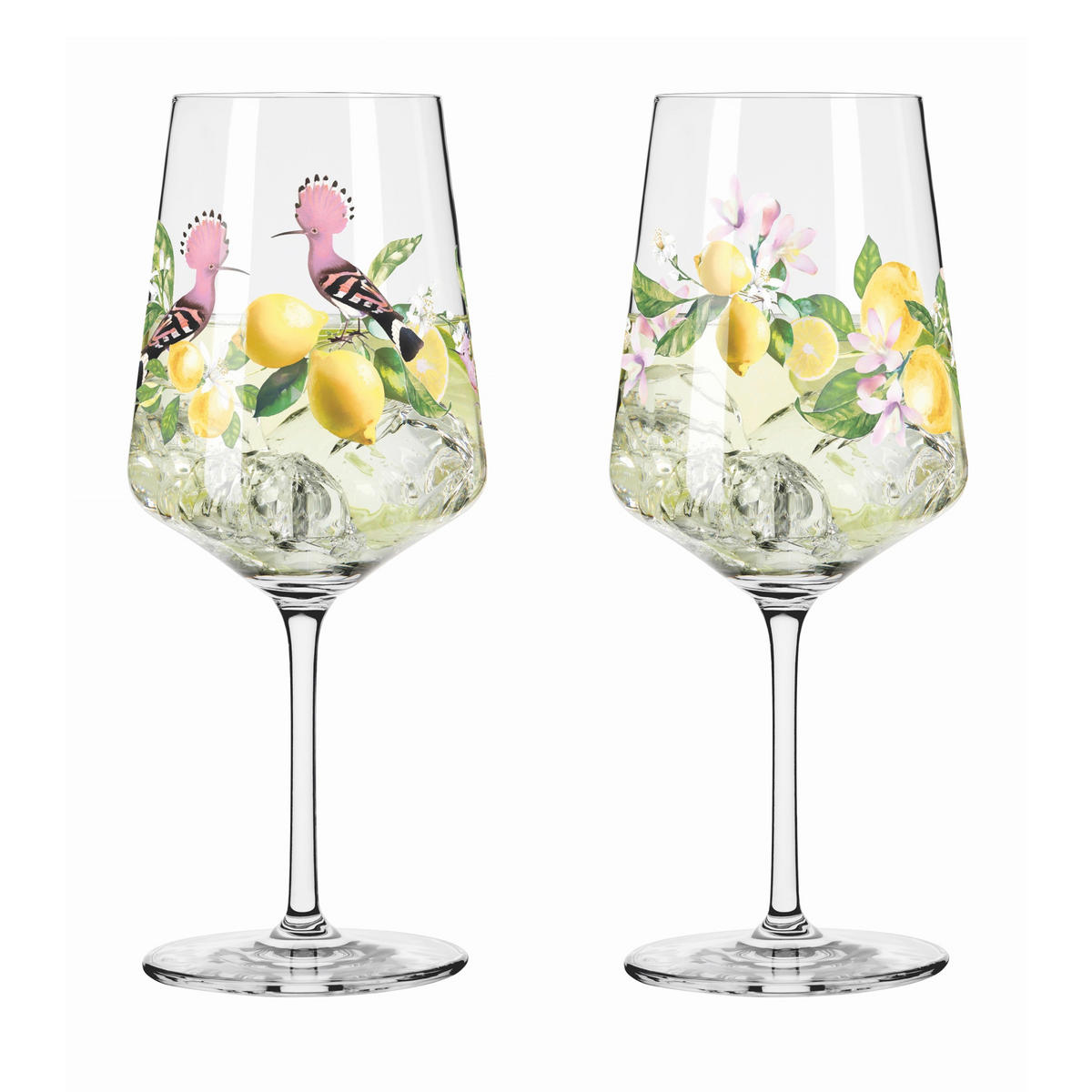 SPRITZERGLAS 544 ml 2-teilig  - Gelb/Rosa, Lifestyle, Glas (9,3/22,5/9,3cm) - Ritzenhoff