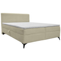 BOXBETT 160/200 cm  in Beige  - Beige/Schwarz, Design, Holz/Holzwerkstoff (160/200cm) - Xora