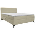 BOXBETT 180/200 cm  in Beige  - Beige/Schwarz, Design, Holz/Holzwerkstoff (180/200cm) - Xora