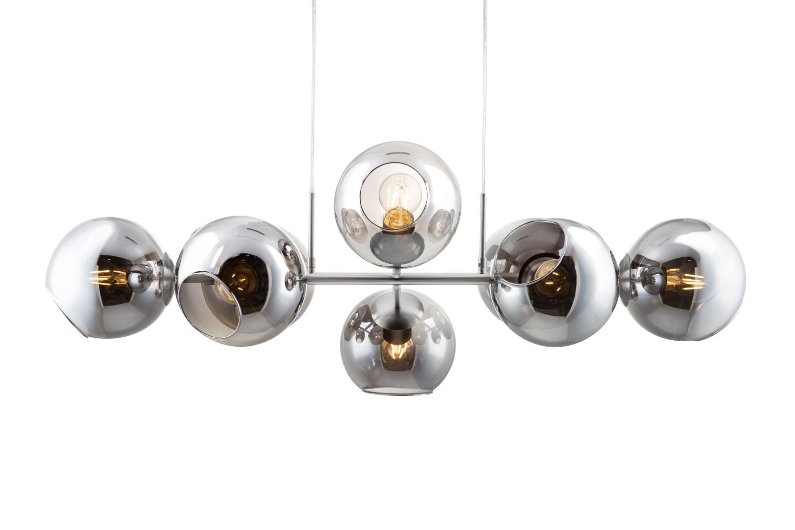 VISEČA SVETILKA  PILAR   100/38/150 cm         E27 - temno siva, Design, kovina/steklo (100/38/150cm) - Globo