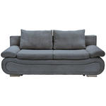 SCHLAFSOFA  in Cord Anthrazit  - Chromfarben/Anthrazit, Design, Textil/Metall (200/78/90cm) - Venda