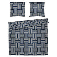 WENDEBETTWÄSCHE Makosatin 200/200 cm  - Blau, Design, Textil (200/200cm) - Joop!