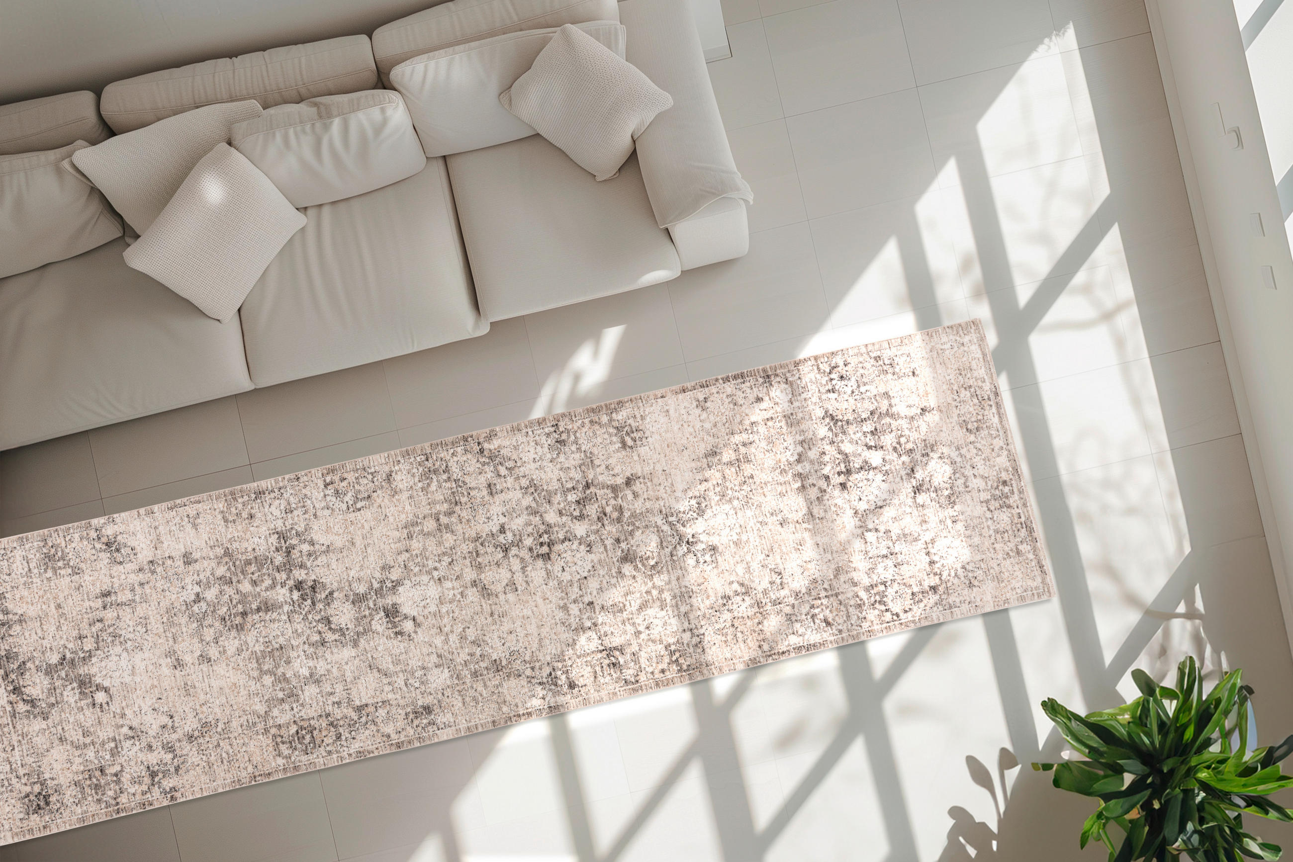 LÄUFER 80/300 cm My Bella Grau  - Grau, Design, Textil (80/300cm) - Obsession