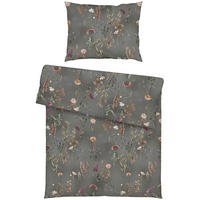 BETTWÄSCHE 3-teilig Luxury 140/200 cm  - Grau, Basics, Textil (140/200cm) - Estella