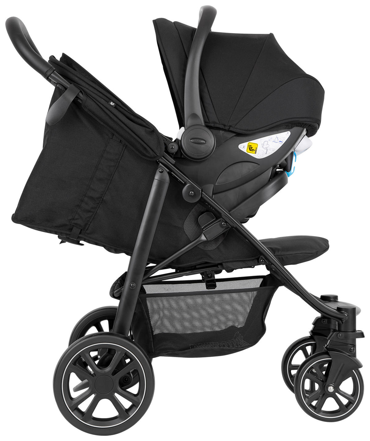BUGGY Eezefold  - Schwarz, Basics, Textil/Metall (60/104/94cm) - Graco