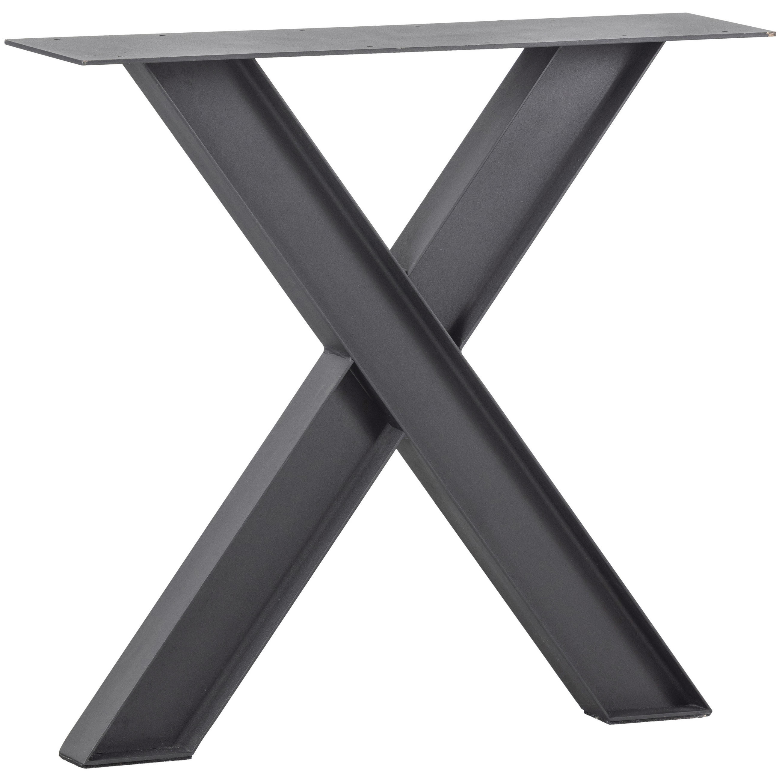 TISCHGESTELL in Metall 79/10/72 cm   - Schwarz, MODERN, Metall (79/10/72cm) - Livetastic