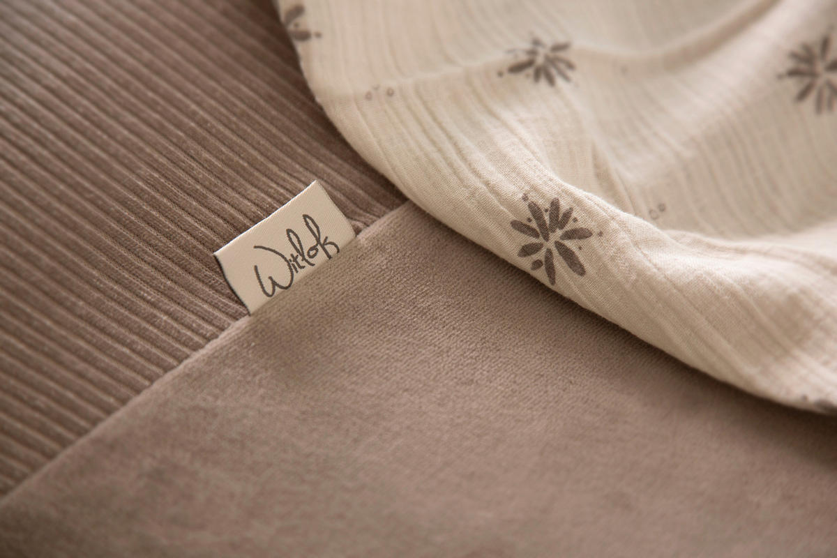 WICKELAUFLAGENBEZUG - Grau, Basics, Textil (32/20/4cm) - Witlof for Kids